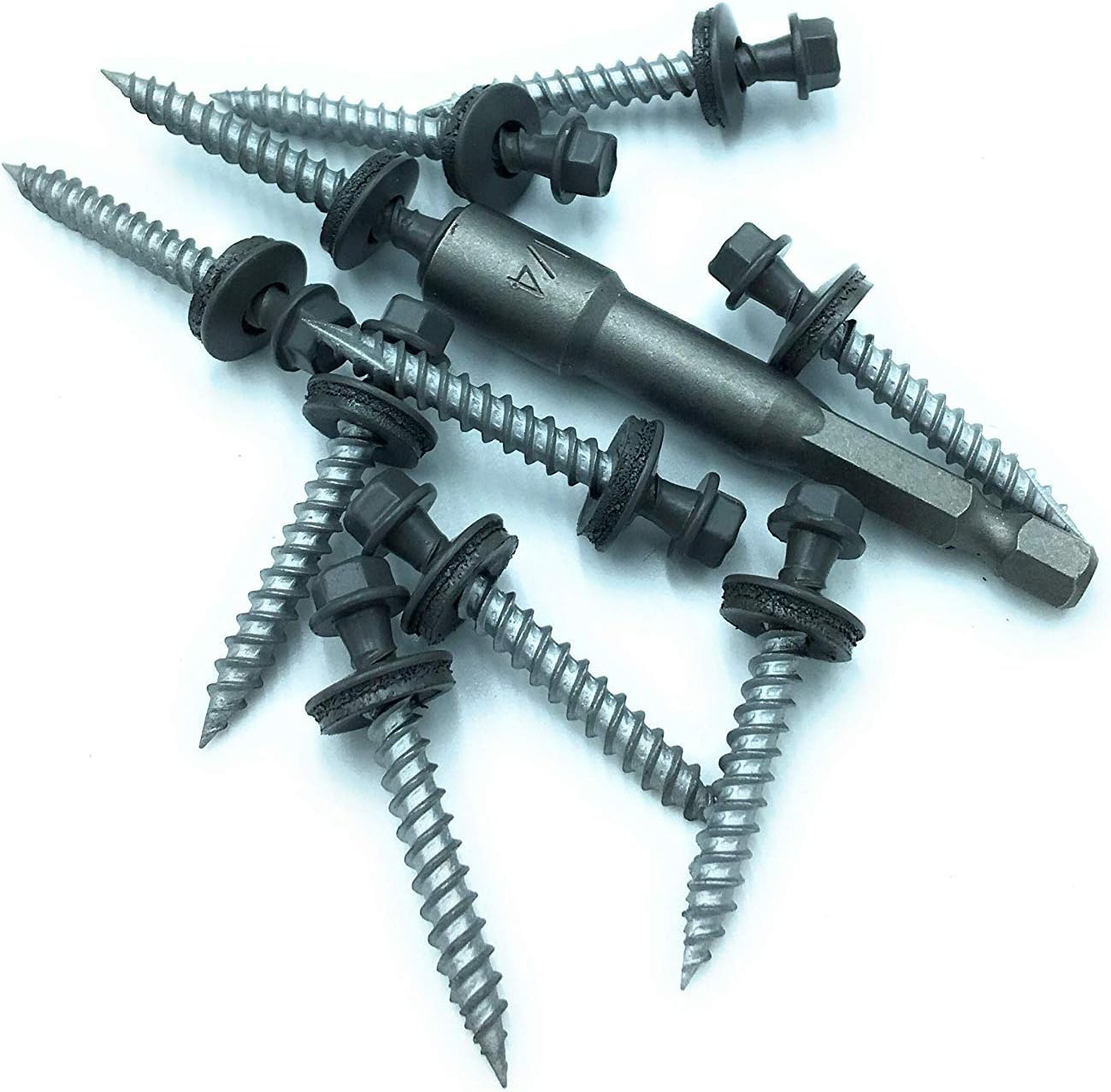 EAGLE 1 (500 Count) Metal Roofing Screws Painted Hex Washer Head Sheet