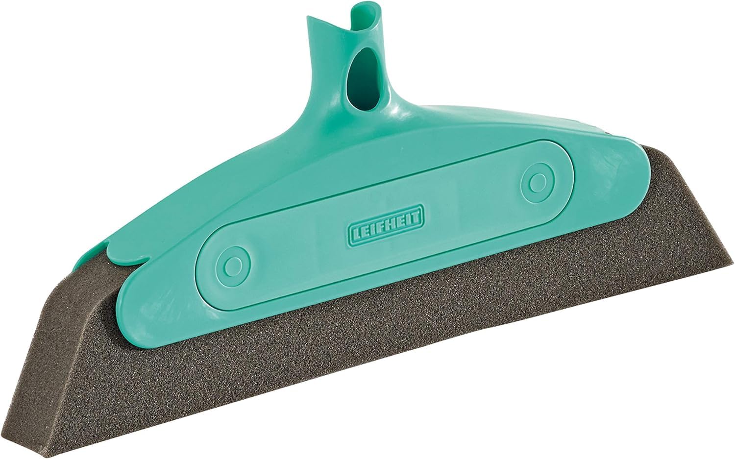 Leifheit Classic Foam Broom for Click System Handles, width 34 cm, Useful for Allergy Suffers as Dust is not Whirled Up, No Dust Cloud