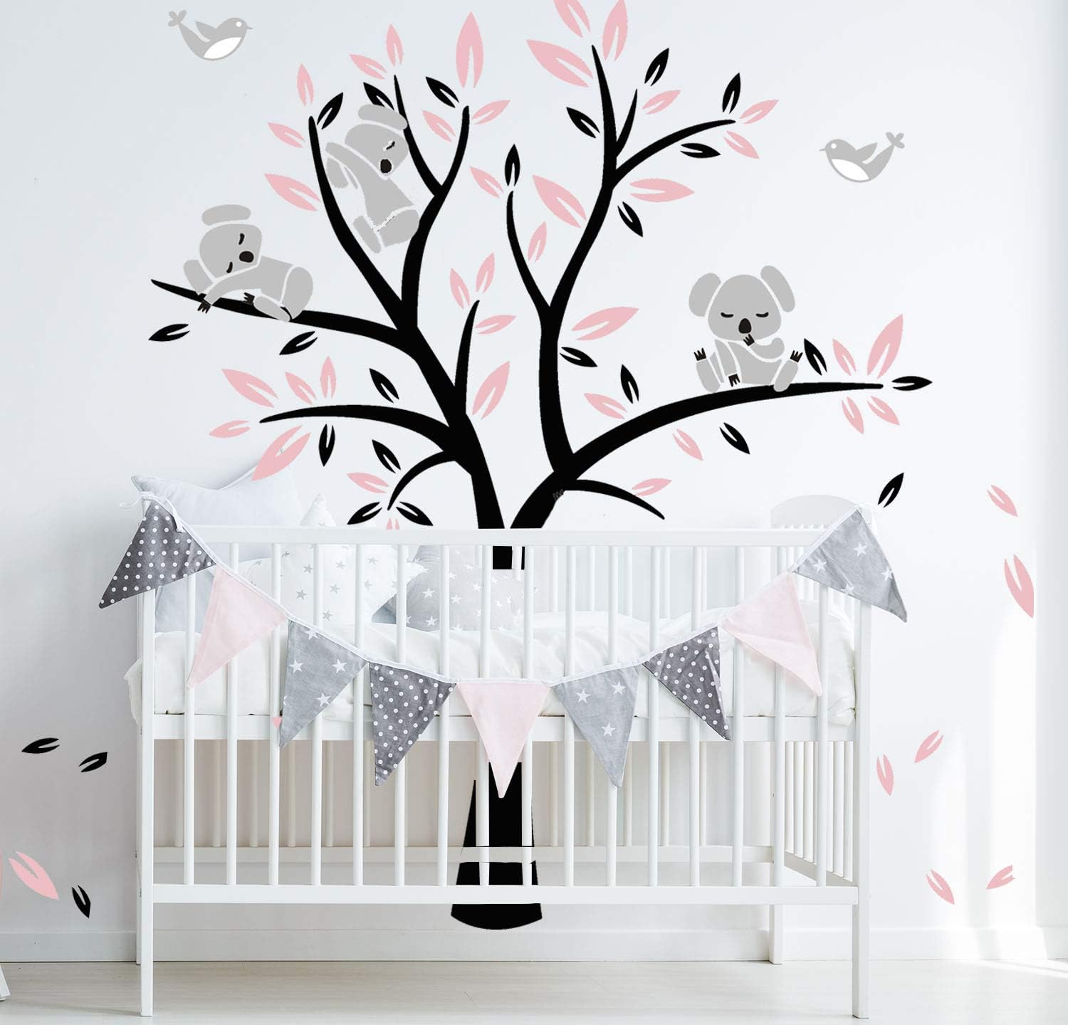 Marron Vert Aiyang Koala Arbre Enfant Stickers Muraux Pepiniere Mur Autocollants Mignon Oiseaux Koalas Mur Art Bebe Stickers Decoration De Chambre Bebe Decorations Murales Bebe Puericulture Helpacreche Co Za