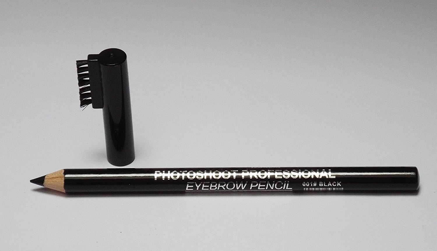 Photoshoot Professional Eyebrow Pencil with Brush - Black - by Krazy Girl