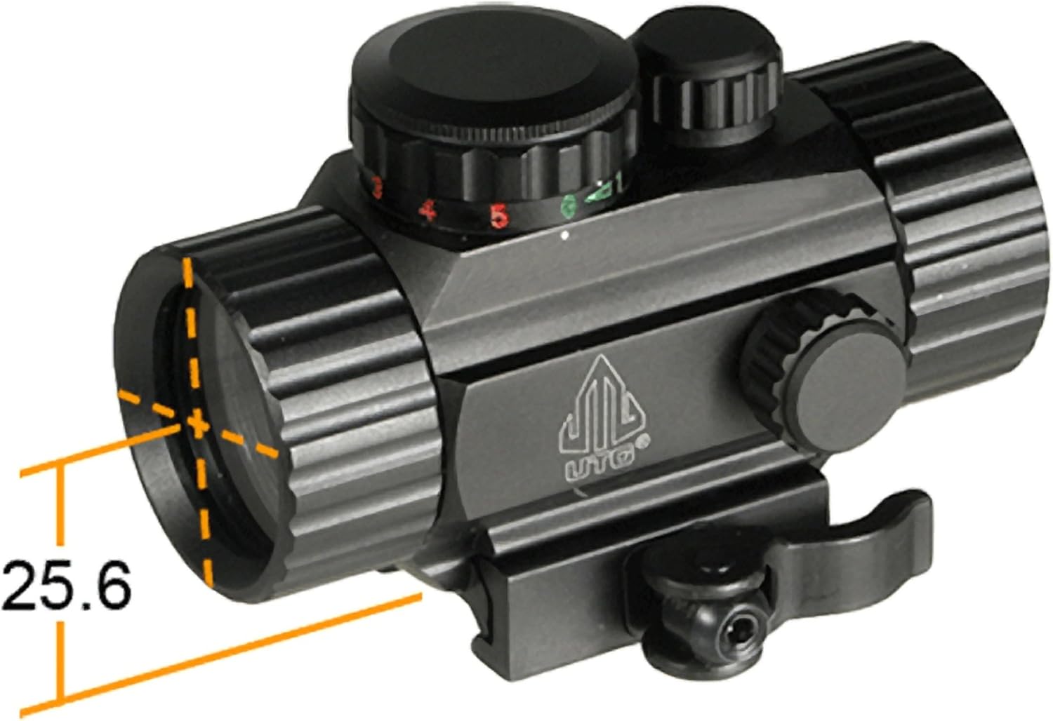 UTG 3.8" ITA Red/Green Circle Dot Sight w/Integral QD Mount : Airsoft Gun Scope Mounts : Sports & Outdoors