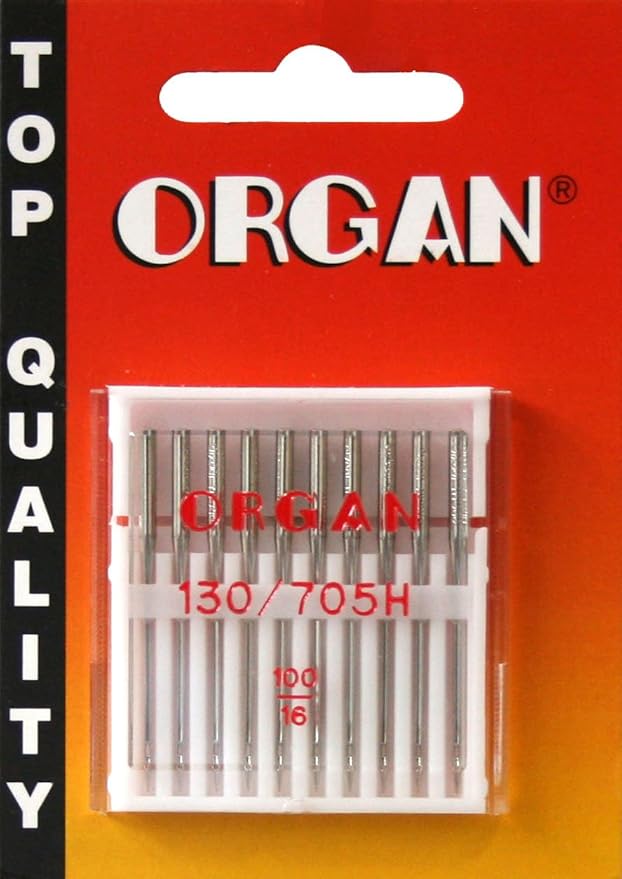 ORGAN Sewing Machine needles UNIVERSAL 130/705 H, NM 100/16, 10 pieces