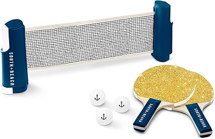 Amazon Com South Beach Table Tennis Set Includes Retractable