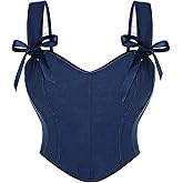 SCARLET DARKNESS Corset Tops for Women Sweetheart Neckline Floral Corset with Zipper Size 6-18