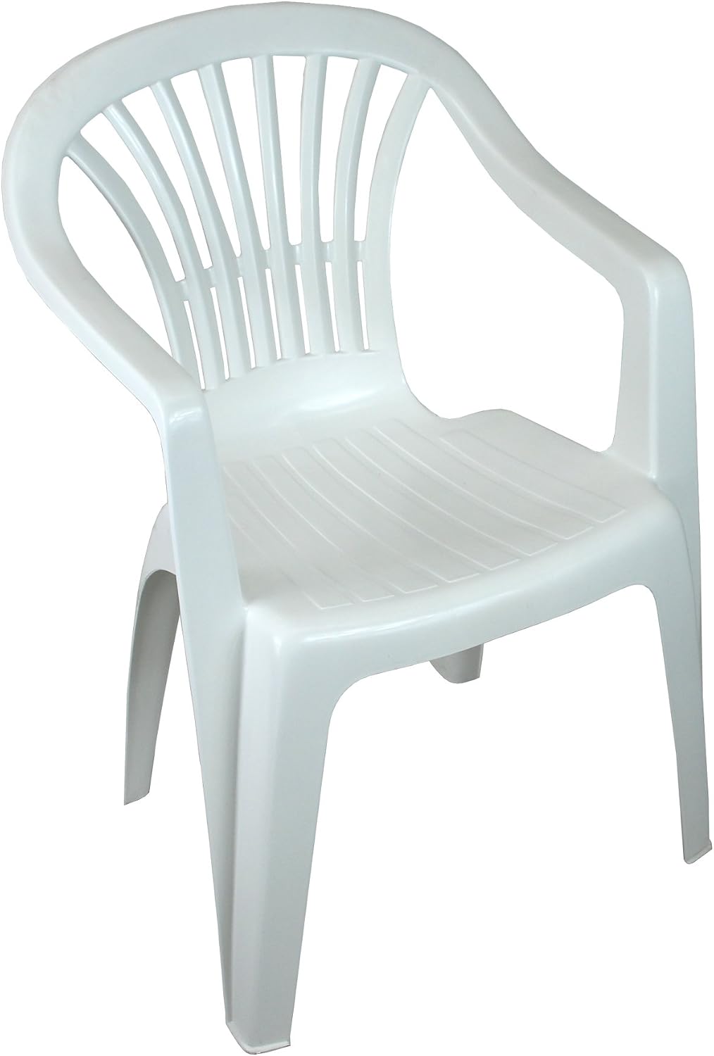 CrazyGadget Plastic Garden Low Back Chair Stackable Patio Outdoor CrazyGadget Plastic Garden Low Back Chair Stackable Patio Outdoor