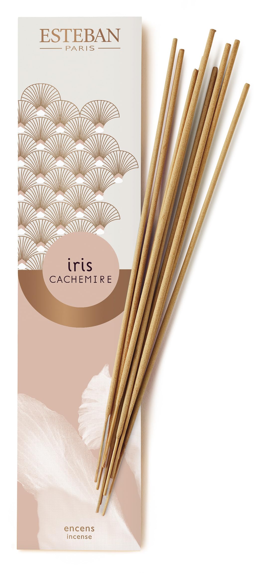 Esteban - Indian Iris Cashmere Incense Sticks x 20 - Handmade with Natural Ingredients - Iris Cashmere Fragrance - Interior Decoration