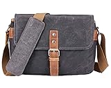 Vianber SLR Camera Bag, Waterproof Wax Canvas Bag