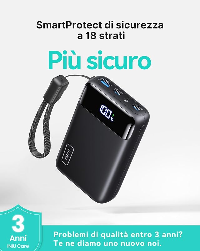 Piccolo 20000mAh Power Bank 22,5W Ricarica Rapida Caricatore Portatile