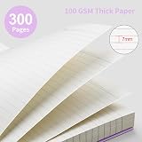 EMSHOI A4 Notebook 300 Pages 100gsm PVC Cover Spiral 7mm Ruled Purple view 3