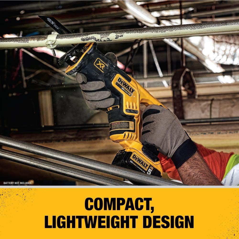 DEWALT 20V MAX XR Reciprocating Saw, Compact, Tool Only (DCS367B) - - 
