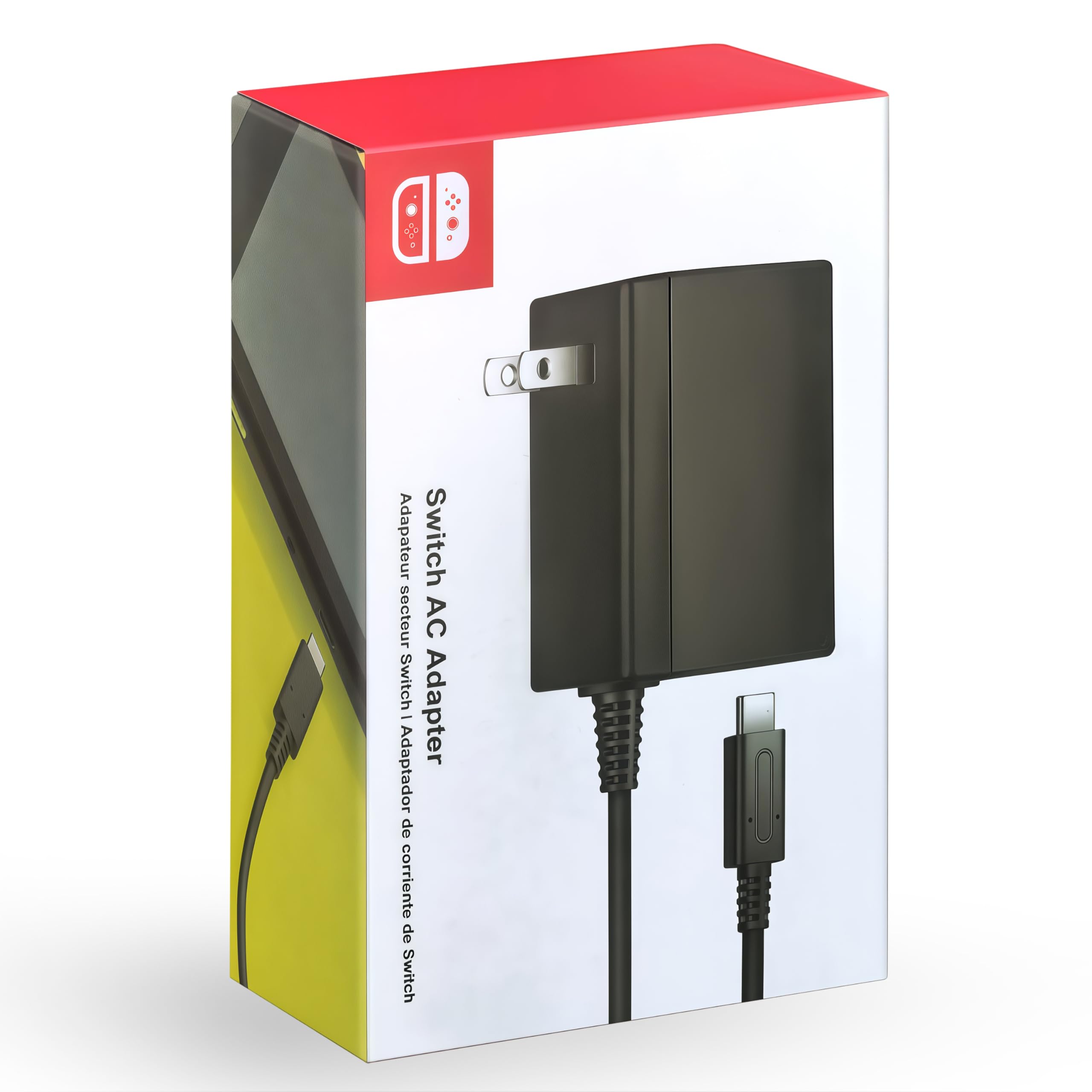 Photo 1 of Switch Charger - Charge in Full Less Than 2H - 15V 2.6A USB C Power Adapter Fast Charging with Upgraded IC Module, 5FT Cable Cord - Compatible with Switch Lite, OLED, Steam Deck - Support TV Mode