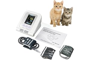 Digital Veterinary Blood Pressure Monitor, Automatic Measurement Electronic Sphygmomanom CONTEC08A-VET with 3 Cuffs, Desktop 