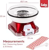 Gadgy Retro Candy Floss Cotton Maker Machine Kids Adults Sugar Candies 500W Red view 5