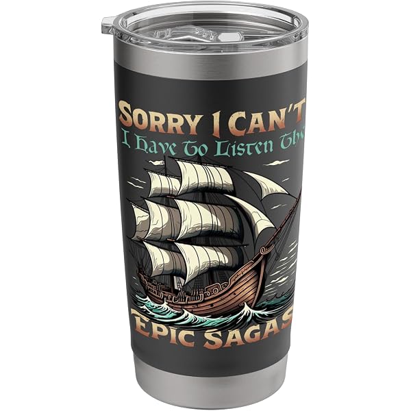T-shirt 'Sorry I Can't. I Have To Listen The Epic Sagas' - Pour Fans De Mythologie - Coupe Classique, 100% Coton