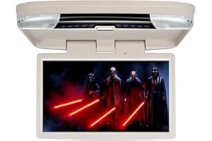 RoverOne 15.6inch Roof Mount DVD Player with HDMI SD USB IR FM Speaker Game 180°Rotating Screen Car Overhead Video