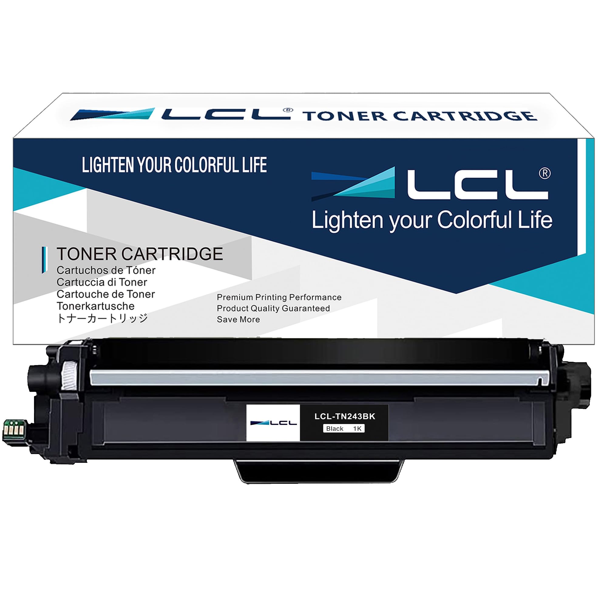 LCL Toner Cartridge TN243 TN-243 TN243BK TN-243BK (1Black) Compatible with Brother HL-L3270CDW HL-L3230CDW MFC-L3750CDW MFC-L3710CDW MFC-L3770CDW MFC-L3730CDW DCP-L3510CDW MFC-L3750CDW MFC-L3770CDW