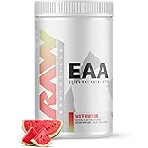 RAW EAA Amino Acids Powder, Watermelon (25 Servings) - Pre Workout Amino Energy Powder for Strength, Endurance, Recovery & Lean Muscle Growth - BCAA Amino Acids Supplement for Men & Women