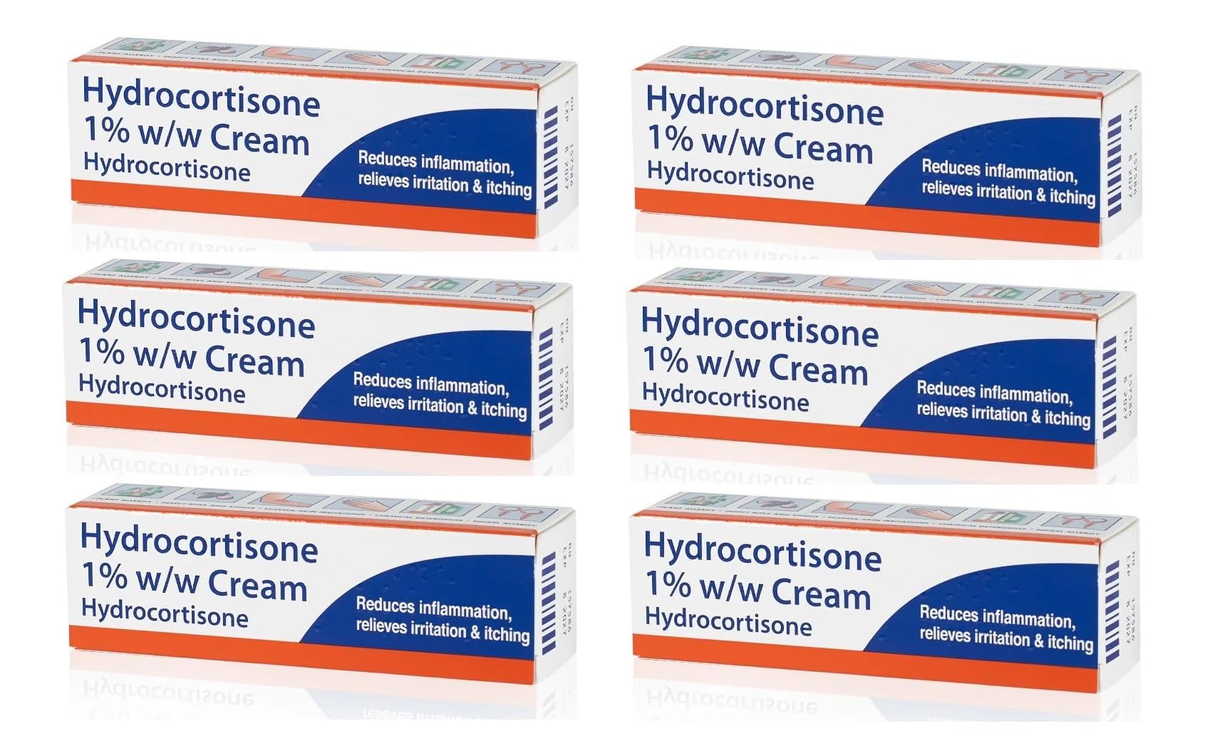 Pinewood's Bite & Stings Relief Cream - Hydrocortisone 1% w/w (6 x 10g Tube)