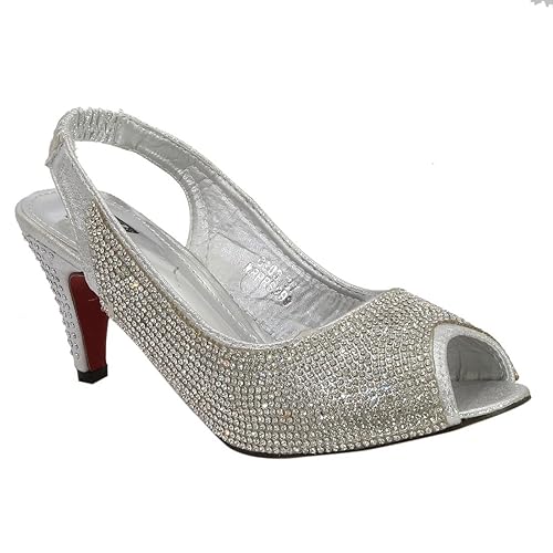 silver heels amazon
