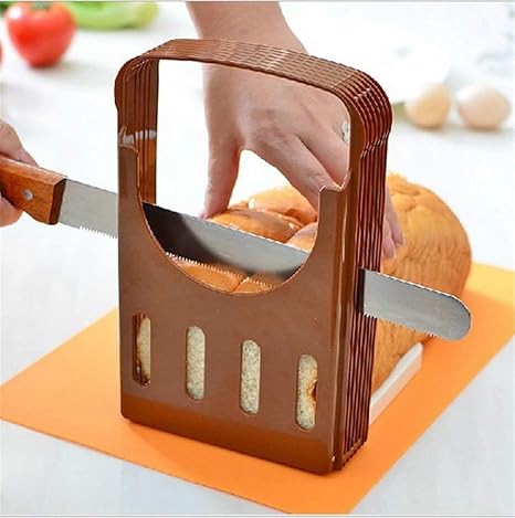 BeatlGem Faltbare und Verstellbare Brot Sandwich Brotschneidemaschine Anleitung Toast Slice Cutter Mould