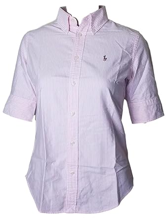 ralph lauren women's white button down shirt