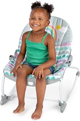 Bright Starts Rosy Rainbow Rocking Seat with Vibration Newborn to Toddlers view 4