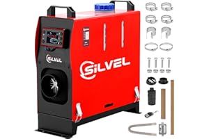 SILVEL 12V 8KW Diesel Heater, All-in-One Diesel Air Heater, Portable Diesel Heater with LCD Monitor & Remote Control, Fast Heating for Tent, Car, RV, Truck, Camper, Trailer, Motorhome