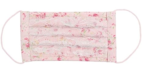 Amazon 今治産タオルマスク ローズレース ピンク Mサイズ 洗える