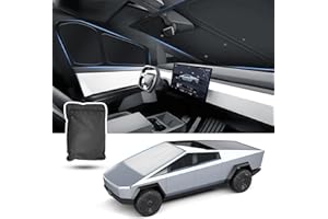 EPLTION Tesla Cybertruck Window Privacy Sunshade,2 in1 Ice Crystal Car Reflective Visor for 2024-2025 Tesla Cybertruck All Window Front Windshield Side Window Interior Accessories Outdoor Camping