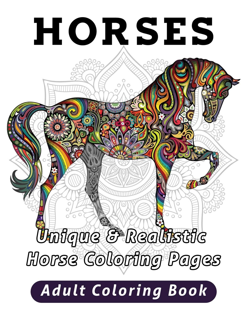 Amazon Horses Adult Coloring Book Unique Realistic Horse Coloring Pages Baker Ailsa Activity Books