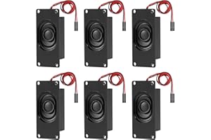 XIITIA 6pcs Speakers 3 Watt 4 Ohm Mini Speaker 4ohm 3w Loundspeaker Micro Speaker with 2.54mm Dupont Interface Compatible with Small Electronic Projects