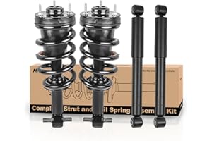 MOSTPLUS Rear and Front Quick Complete Struts Shocks Absorbers 139105 345073 Compatible for Chevrolet Avalanche Suburban Tahoe GMC Yukon (Set of 4)