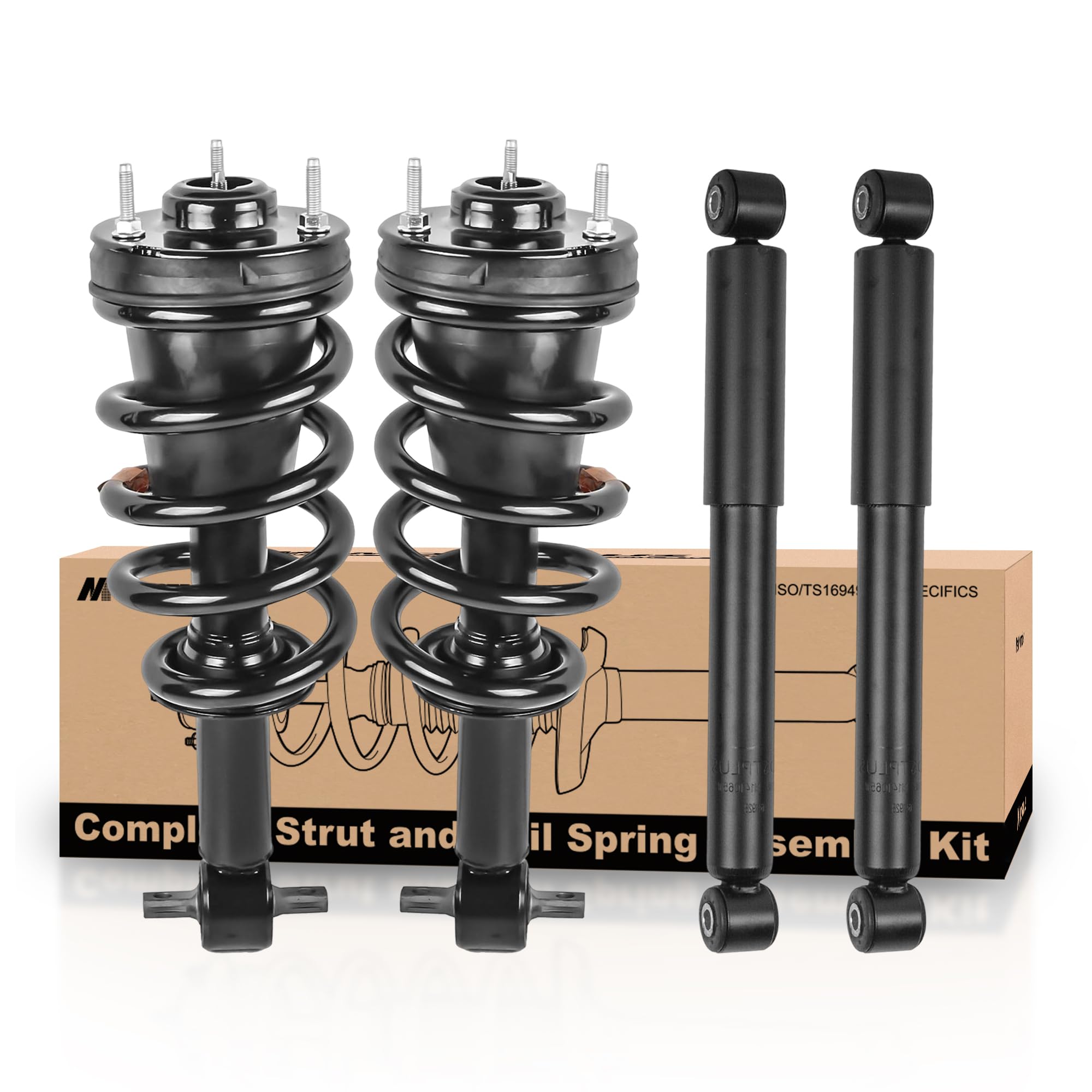 Photo 1 of ***VERY USED*** MOSTPLUS Rear and Front Quick Complete Struts Shocks Absorbers 139105 345073 Compatible for Chevrolet Avalanche Suburban Tahoe GMC Yukon (Set of 4)