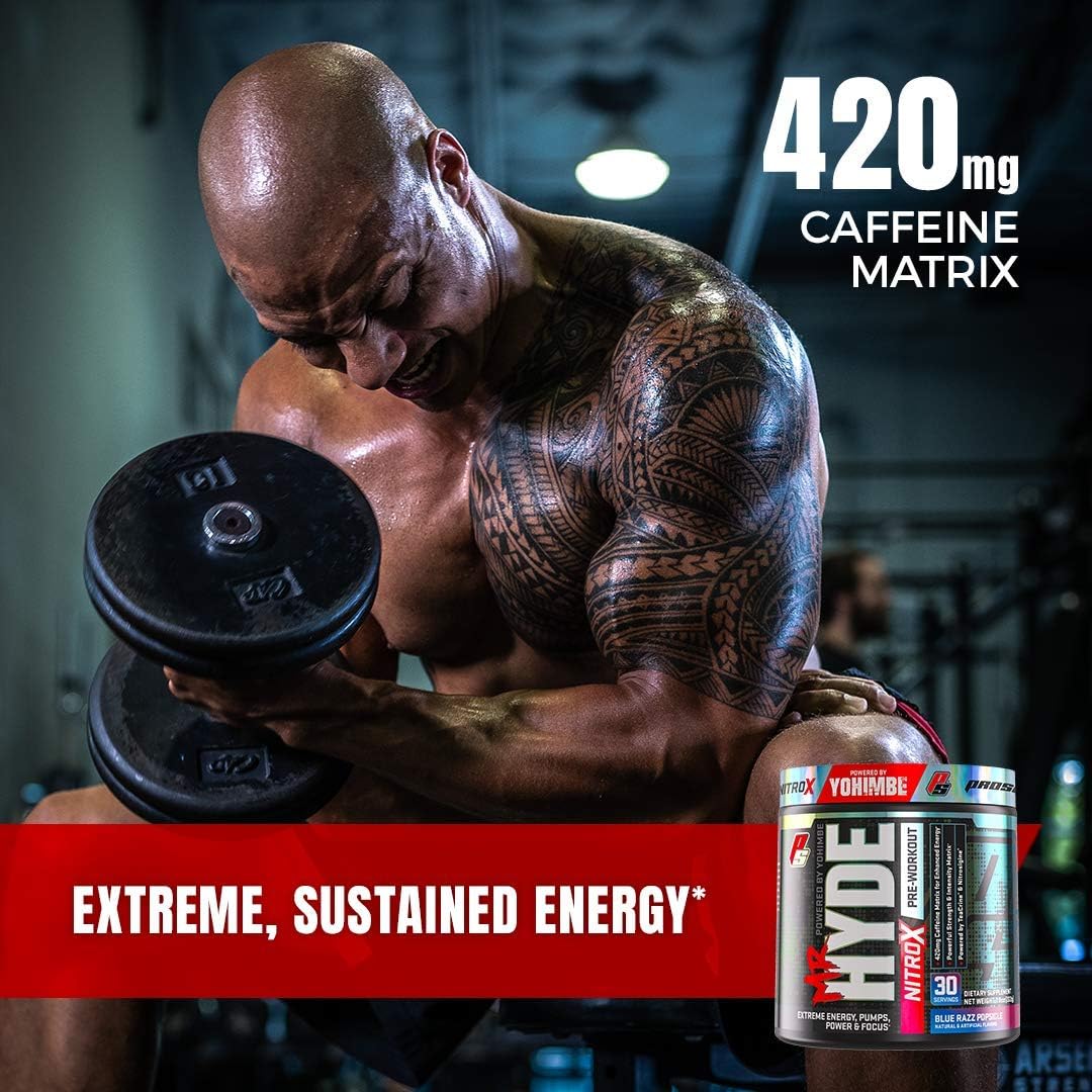 ProSupps® Mr. Hyde® NitroX Pre-Workout Powder Energy Drink - Intense Sustained Energy, Pumps & Focus with Beta Alanine, Creatine & Nitrosigine, (30 Servings, Pixie Dust): Health & Personal Care