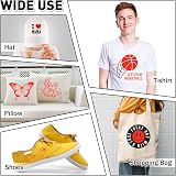 Artcut Heat Transfer Vinyl 12IN x 3FT Red for Fabric Easy Cut HTV view 3