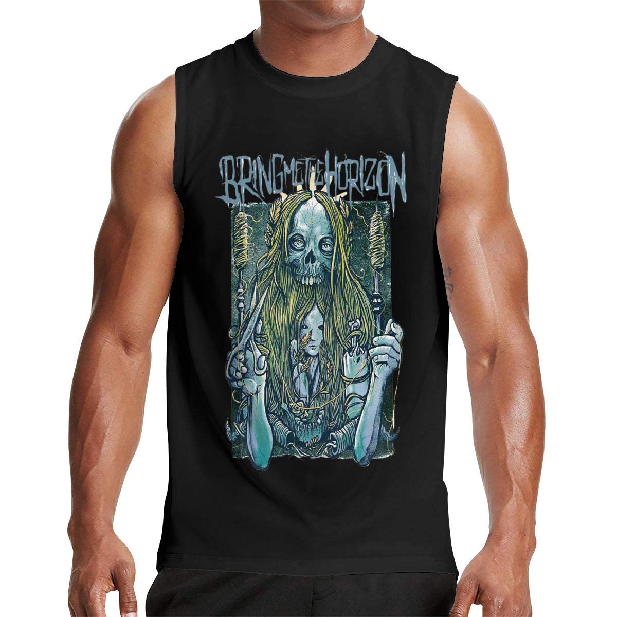 Anna G Bring Me The Horizon Workout Tank Top Sleeveless Muscle Shirt Gym Training Bodybuil