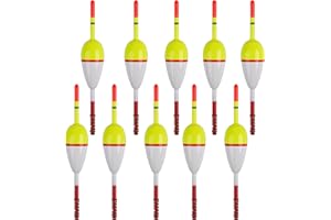 JOGFFDE Fishing Floats and Bobbers Slip Bobbers for Fishing Spring Oval Stick Floats Slip Bobbers for Crappie Catfish Trout Fishing