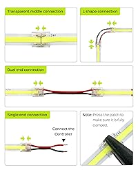 JACKYLED 8mm 2Pin FCOB COB LED Light Strip