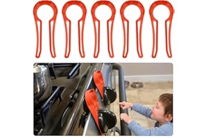 PEACHLEAF Gas Stove Safety Knob Lock, Baby Proof Stove Oven Locks, Kids Proof Stove Guard, Clear (Pack of 5)