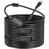 GOSYSONG USB Extension Cable 100ft, USB 2.0 Extension Cable,Type A Male to A Female Repeater USB Cable,USB Extender for Flash