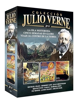 Julio Verne Colección 3 La Isla Misteriosa + Cinco Semanas en Globo + Viaje al Centro de la Tierra