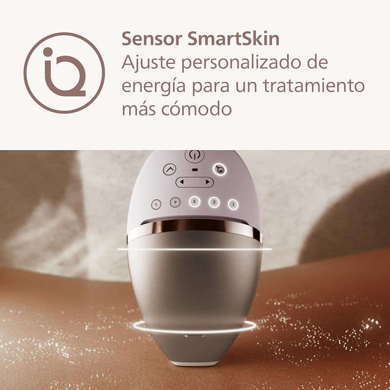 Lumea serie 8000, dispositivo de depilación IPL, alternativa de depilación láser, tecnología SenseIQ, 4 accesorios para el cuerpo, la cara, la zona del bikini y las axilas, modelo BRI948/00