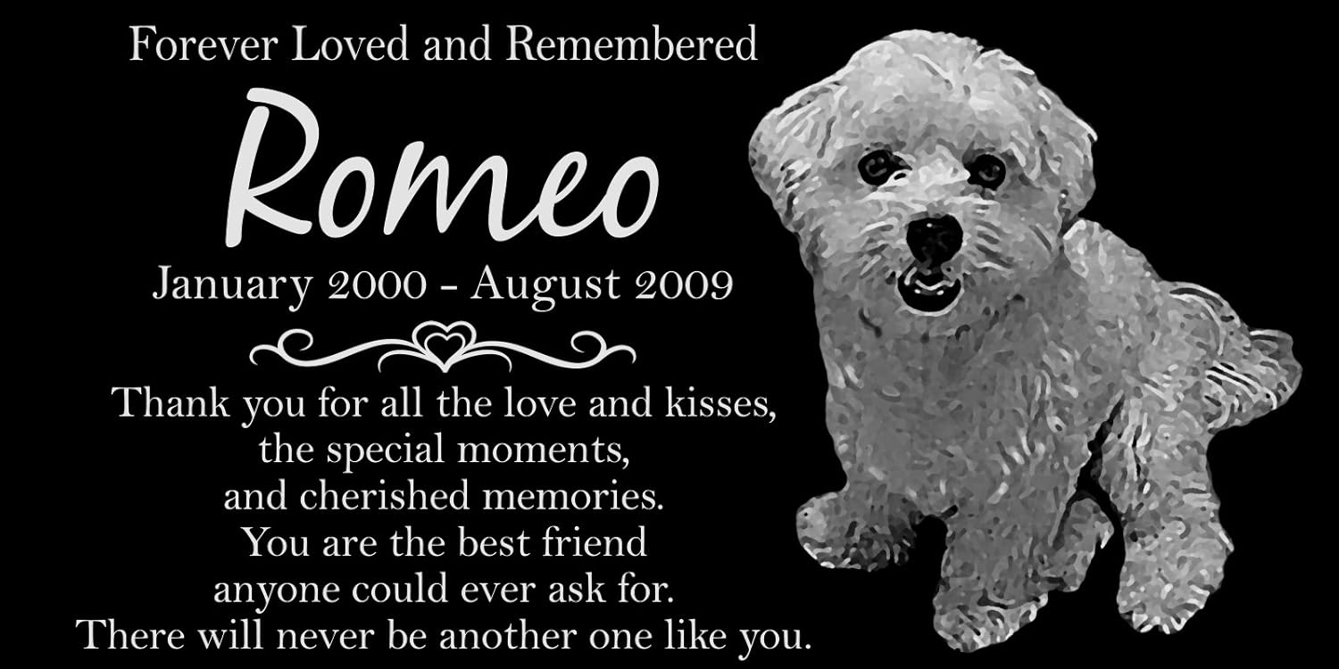 Lazzari Collections Personalized Maltese Dog Pet Memorial