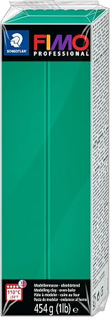 Staedtler 8041-500 FIMO Professional Oven-Hardening Polymer Clay True Green 454g