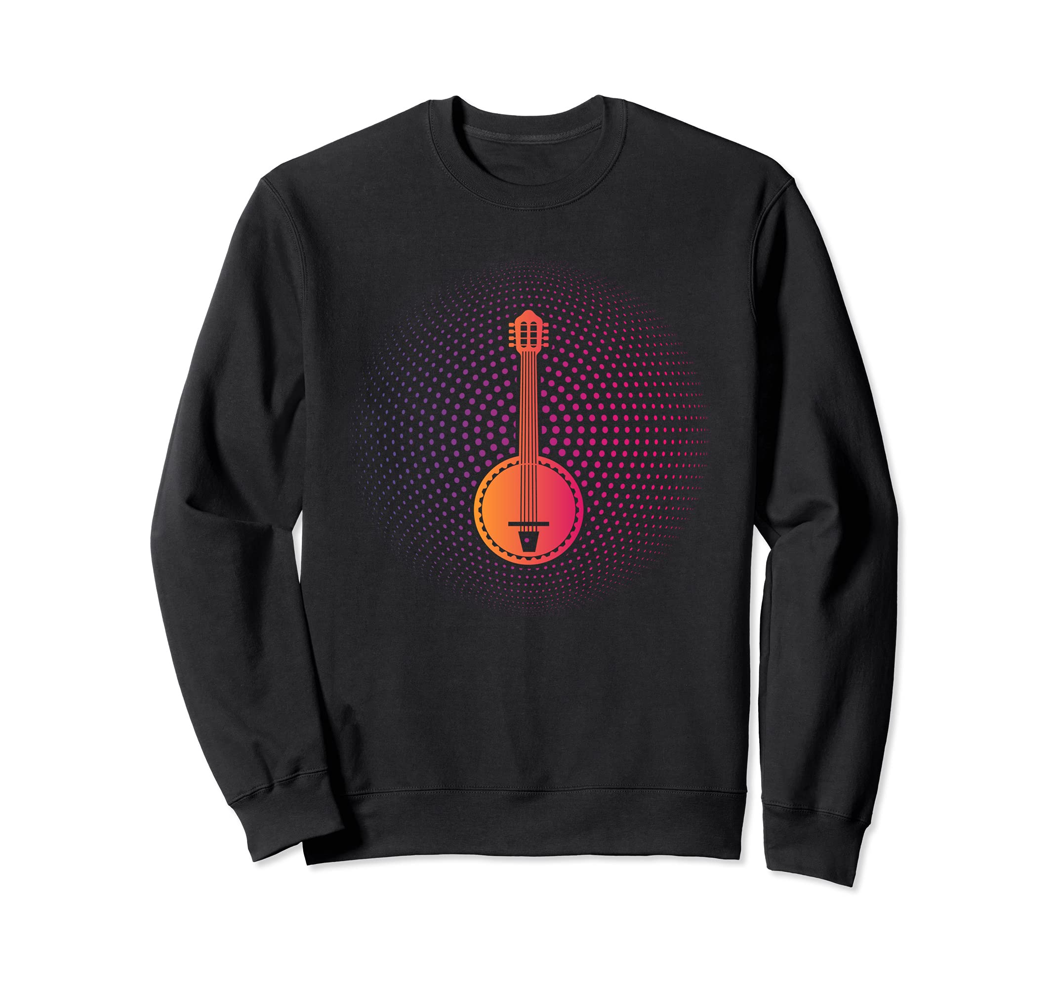 Banjo Bluegrass Musical Instruments Banjo Guitar Sweatshirt