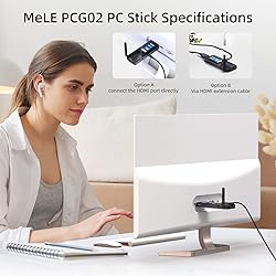 MeLE PCG02 Fanless Mini PC Stick Celeron J4125 8GB