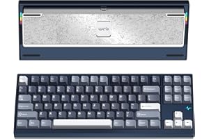 WOBKEY Crush 80 Reboot CNC Aluminum 5-Second Quick-Release Triple-Mode Connectivity Mechanical Keyboard with Superior Acousti