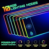 GIM Wireless Charging RGB Gaming Mouse Pad 15W Large 800x300x4MM Non-Slip view 3