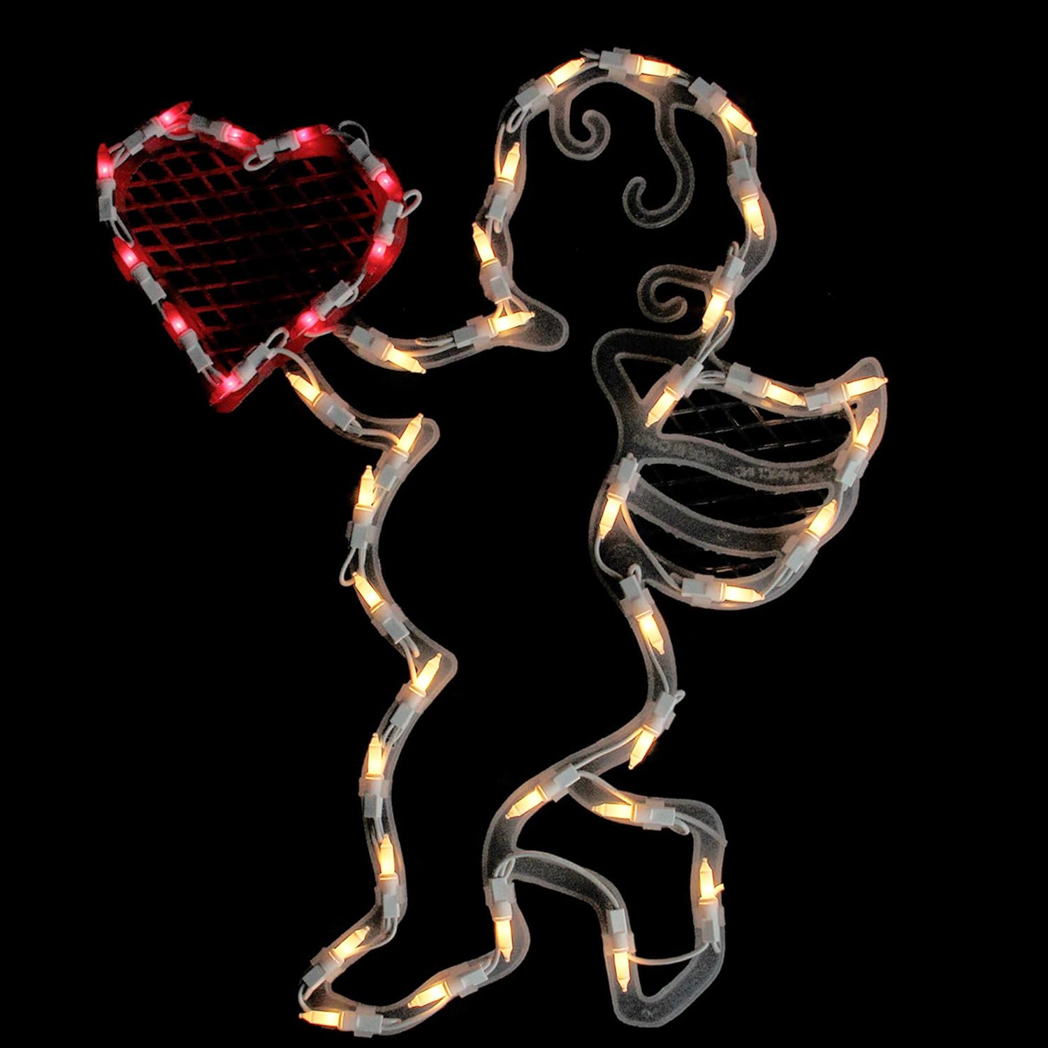 17 Lighted Valentine S Day Cupid Heart Window Silhouette