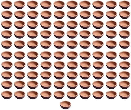 DIYAS Handmade Traditional Clay Mitti Diya Oil Lamps for Diwali Pooja Candle for Diwali Decoration & Gift (31)